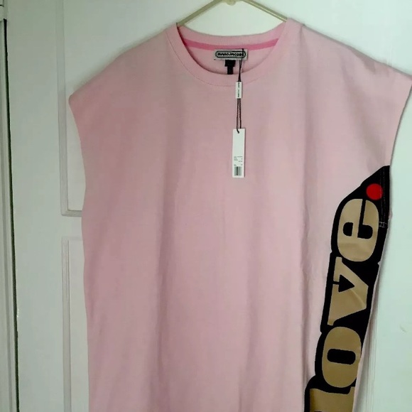 ✨Marc Jacobs✨ Pink LOVE Printed Cotton Jersey - Picture 8 of 8